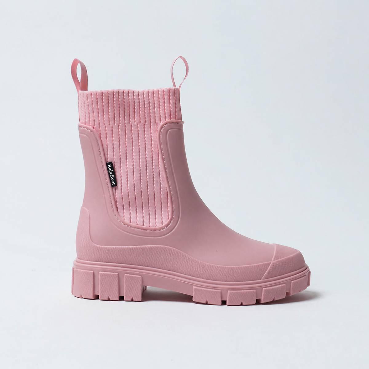 Blush Pink — Chelsea Rain Boot side view
