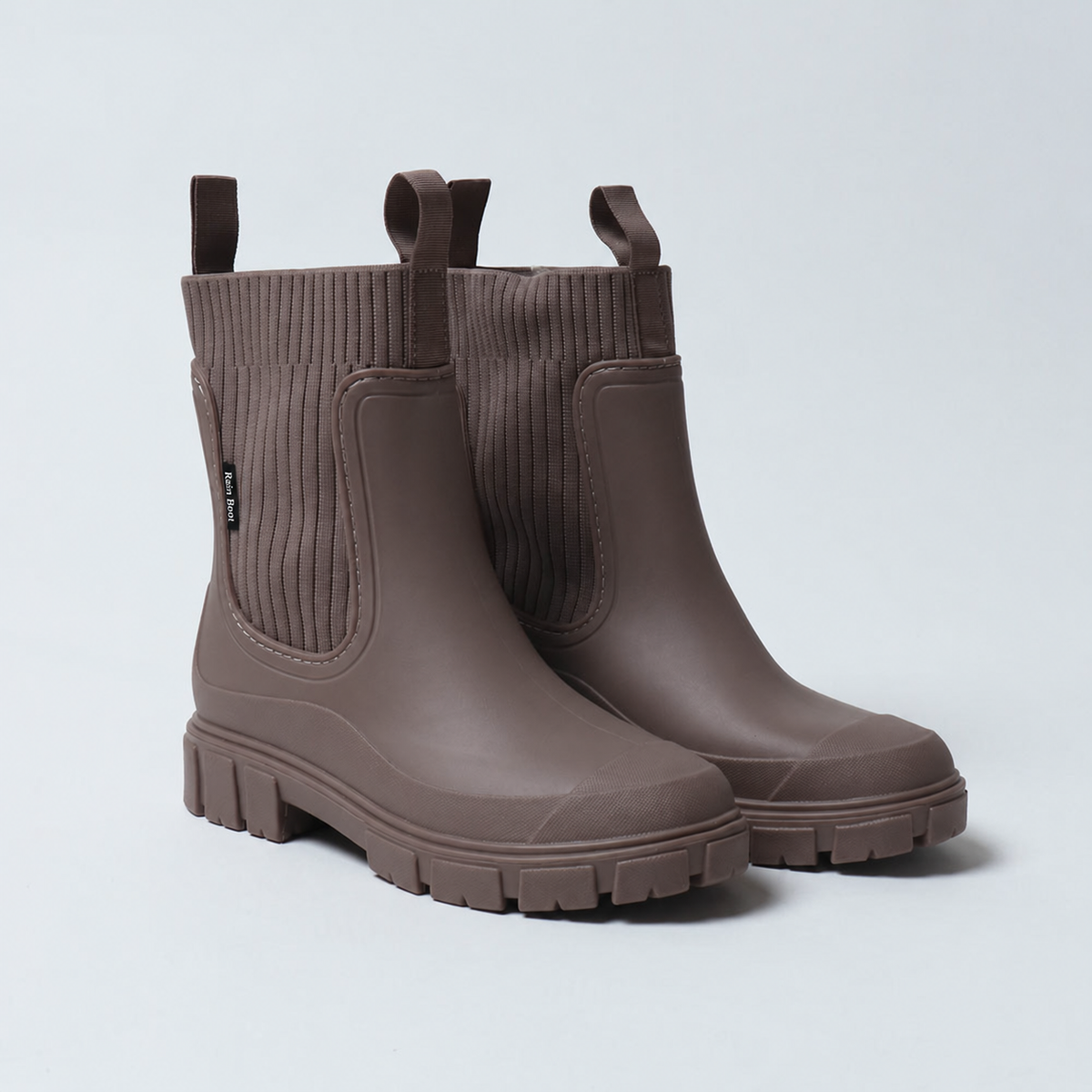 Dusky Apricot — Chelsea Rain Boot pair