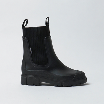 Midnight Black — Chelsea Rain Boot side view