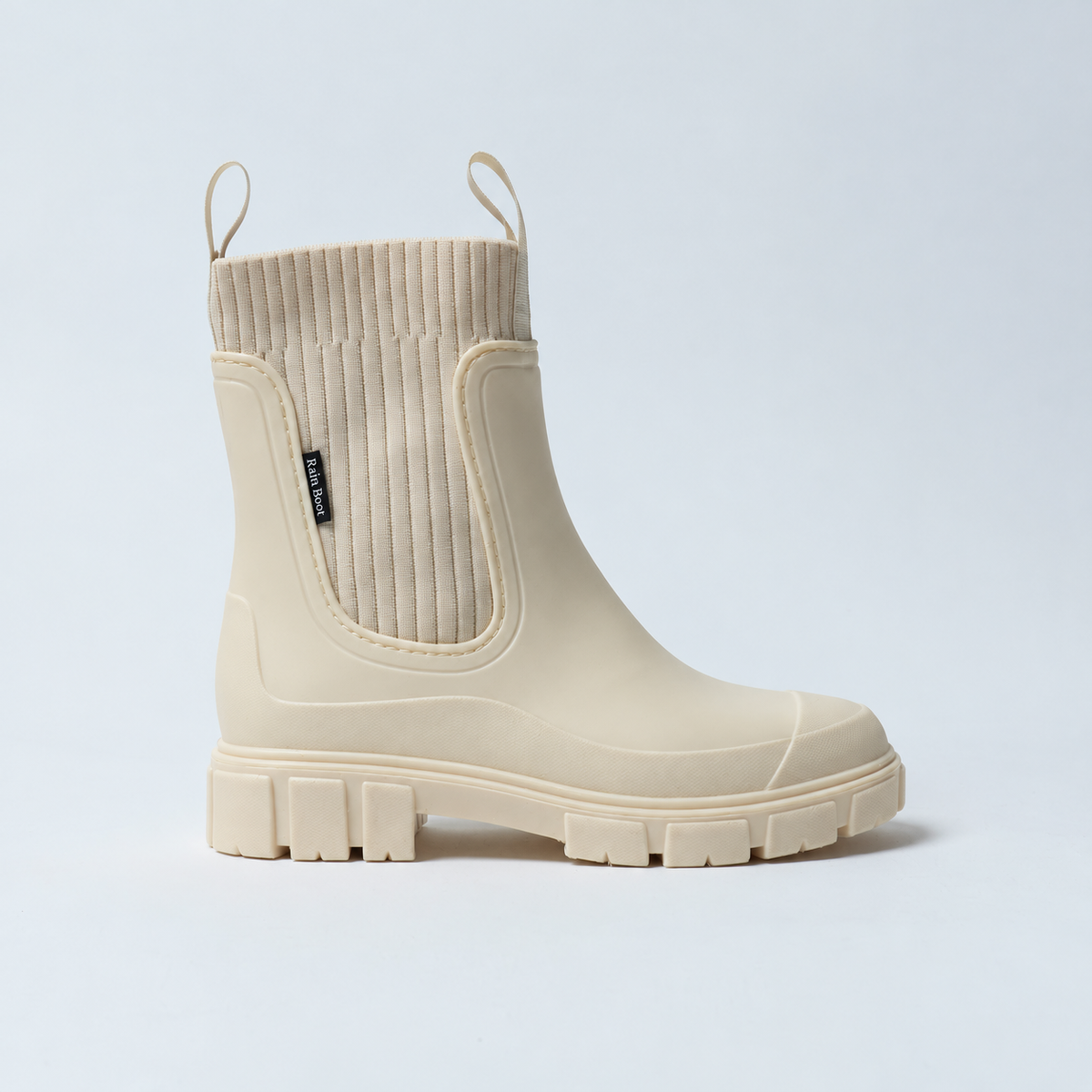 Soft Ivory — Chelsea Rain Boot side view