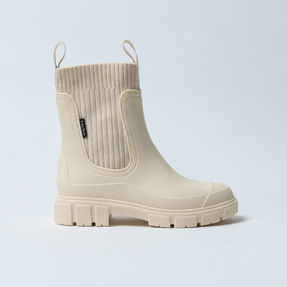 Soft Ivory — Chelsea Rain Boot side view